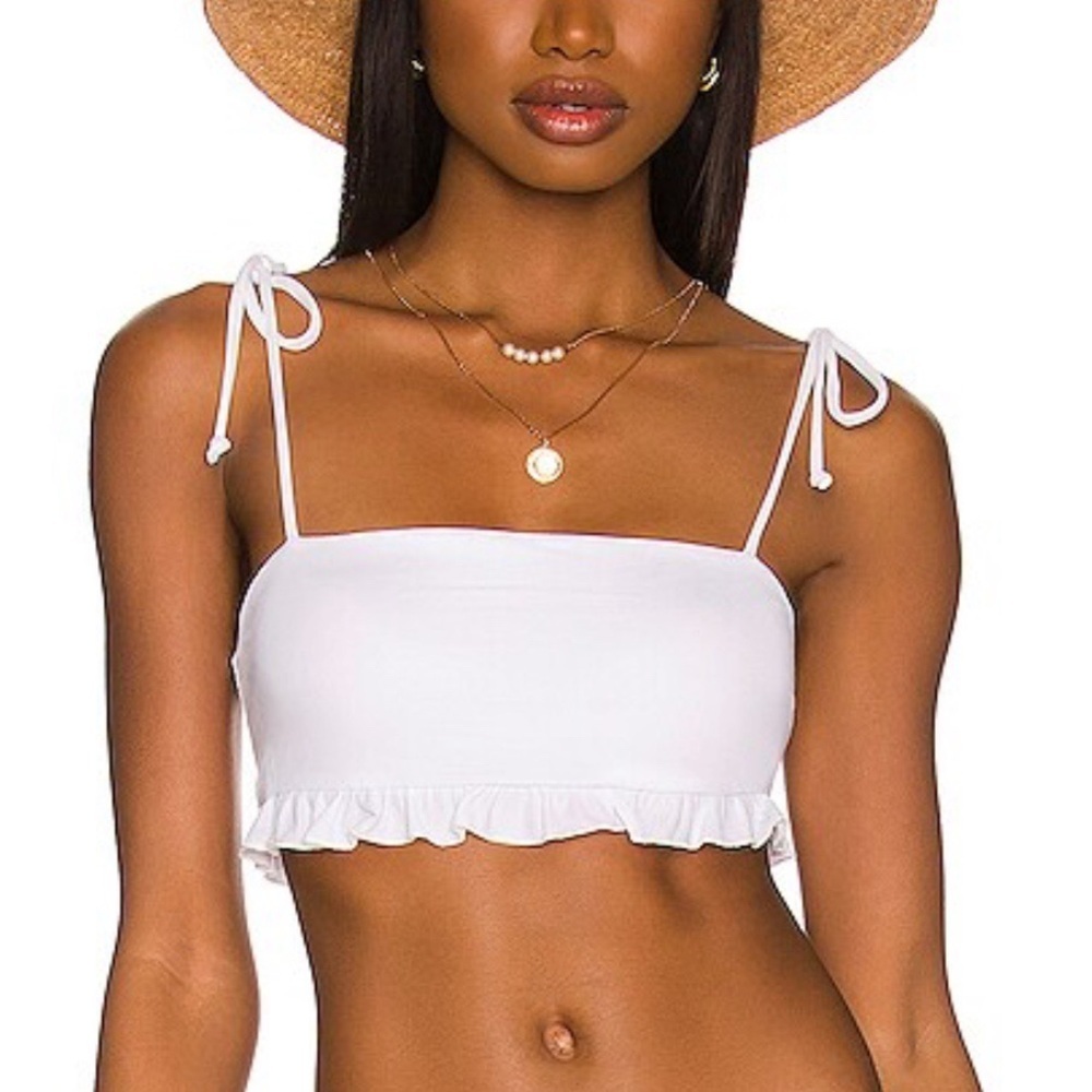 Tularosa Daisy Swim Top in White Size M